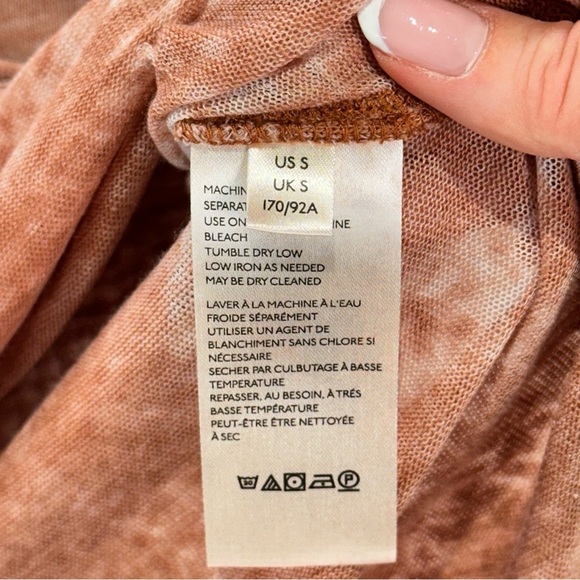 We The Free layering henley burnout top brown small - Picture 5 of 10